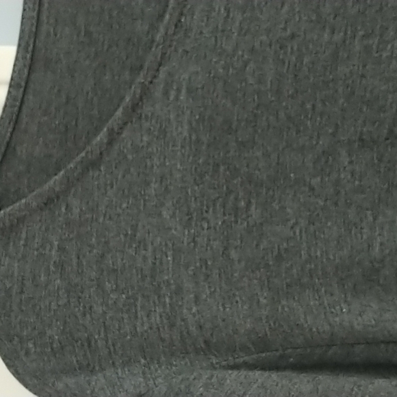 ELLE Grey Side Knot Knit Top L - Picture 6 of 10